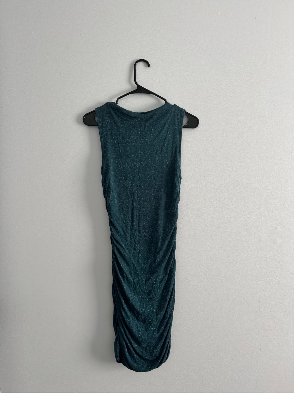 Project Social T Sleeveless Ruched Metallic Sheath Dress